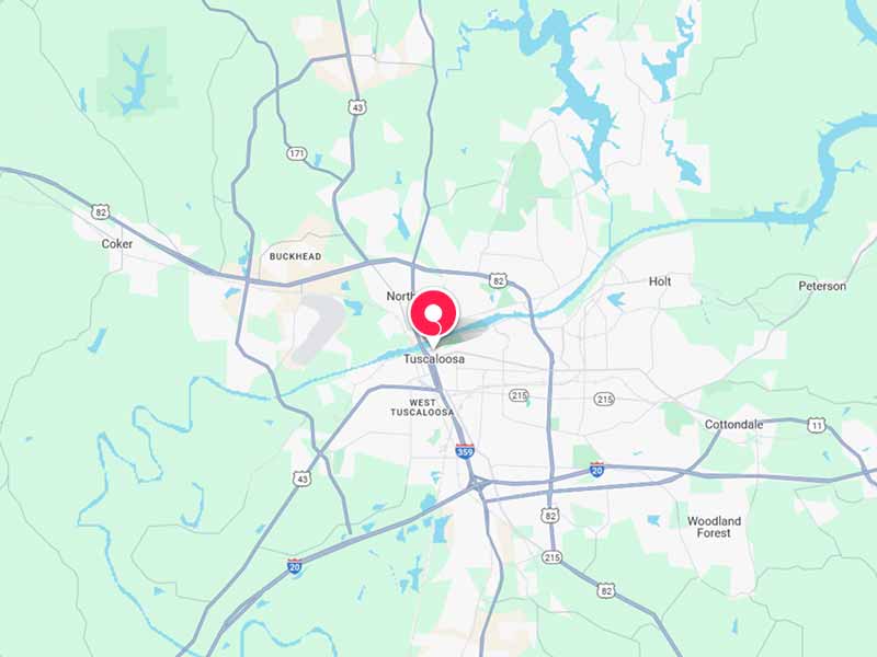 Alabama Junk Map - Tuscaloosa